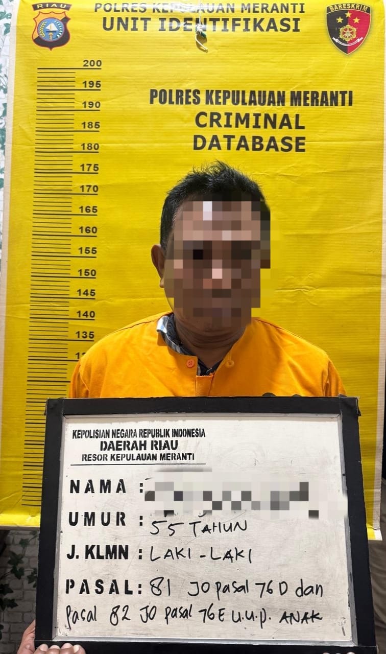 Cabuli Anak Tiri, Pria Paruh Baya di Meranti Ditangkap Polisi Saat Hendak Kabur ke Malaysia